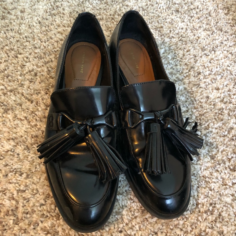 Zara loafers with tassels